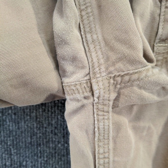 Carhartt Mens Carpenter Shorts Tan Size 40 Cotton Pockets Outdoor - Picture 14 of 15
